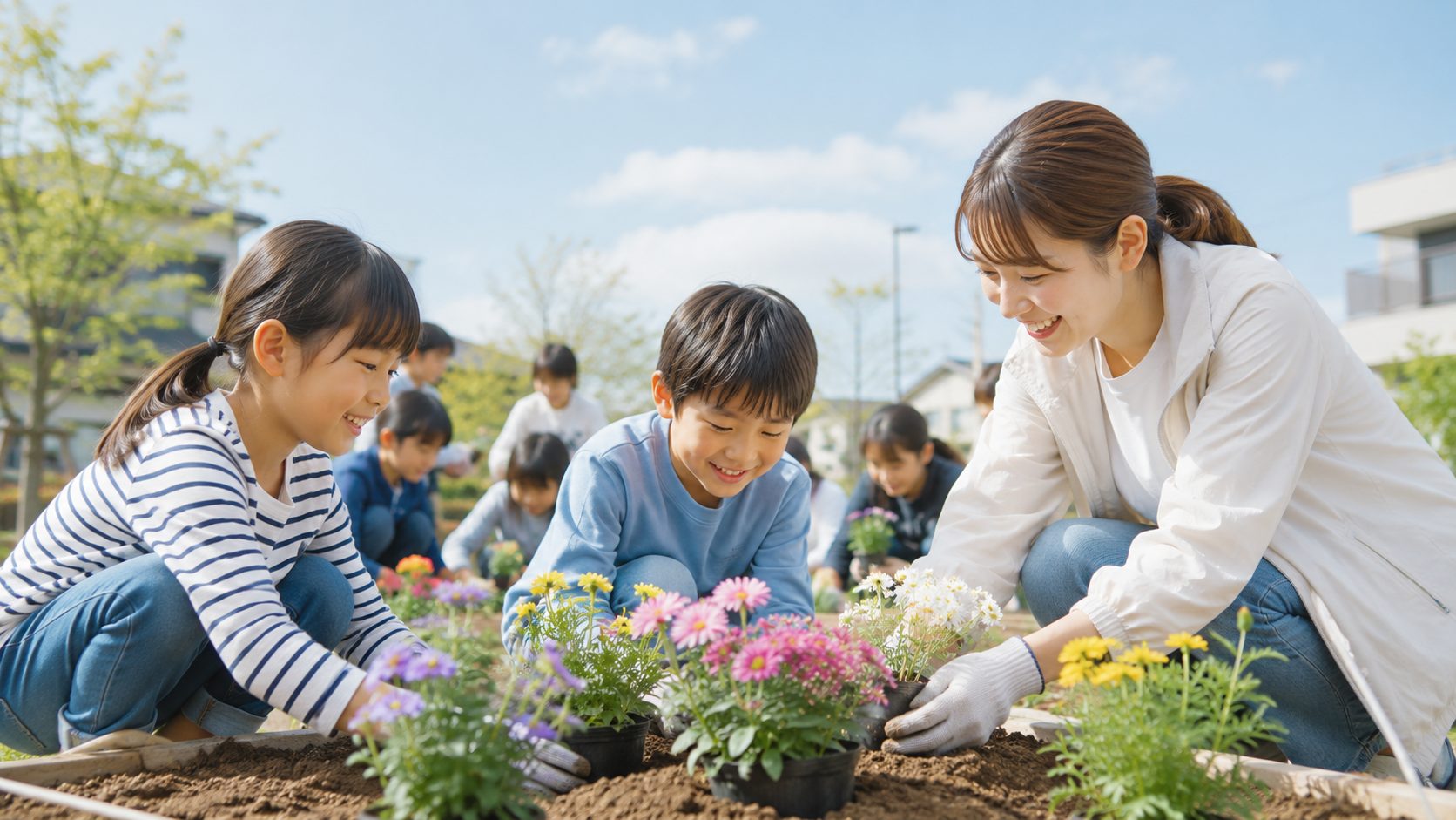 10年後の笑顔へ。ひとりひとりと、いっしょに歩く。